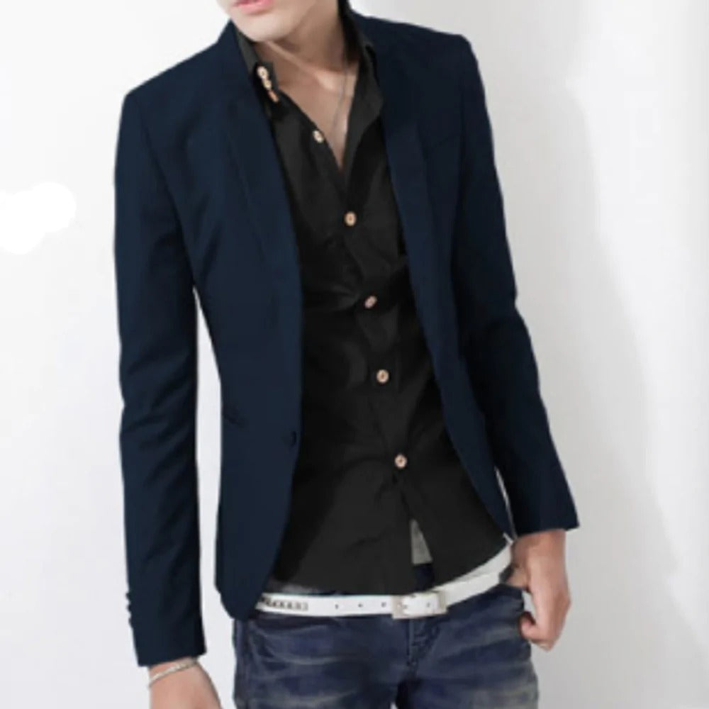 Mens Slim Fit Casual Blazer - cas7m