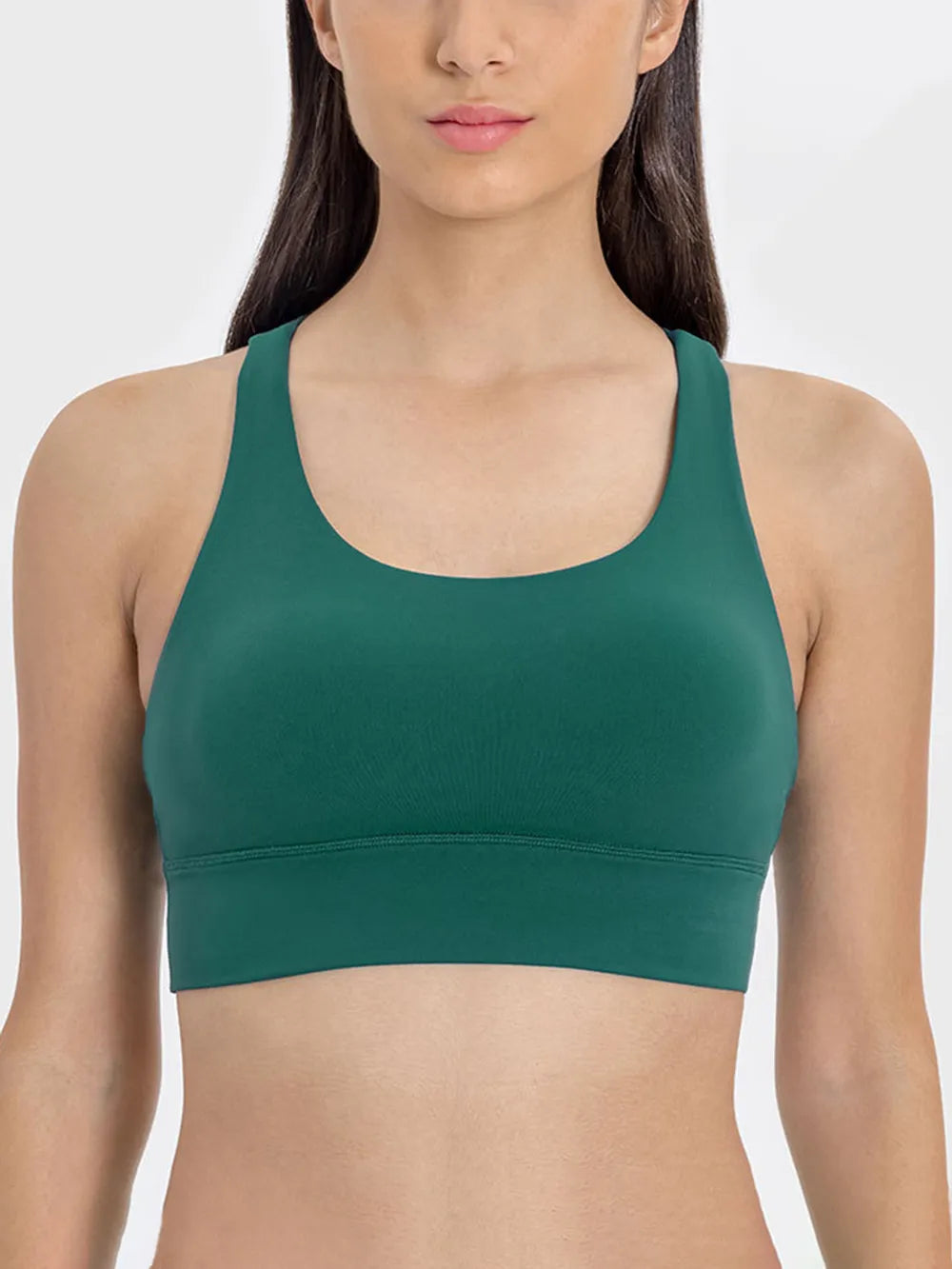 Millennia Crisscross Scoop Neck Active Tank - cas7m