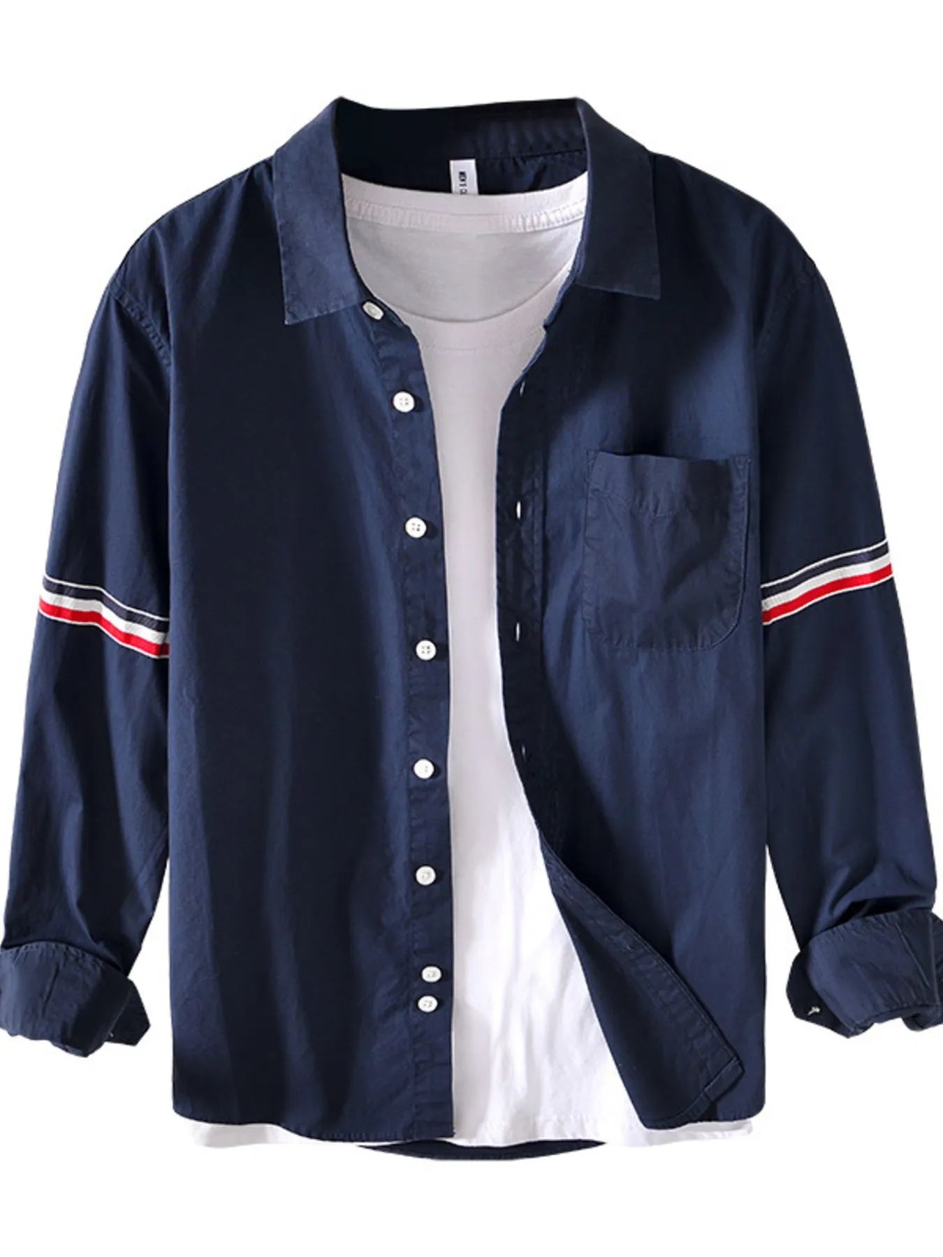 Men's Button Up Long Sleeve Shirt - cas7m