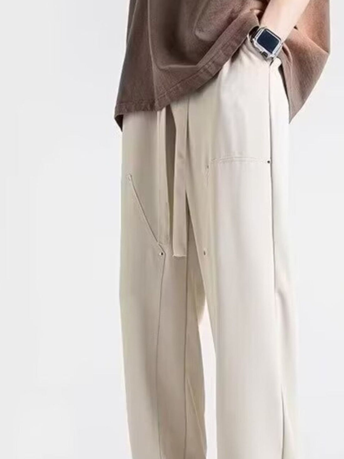 Men's Casual Loose Fit Drawstring Pants - cas7m