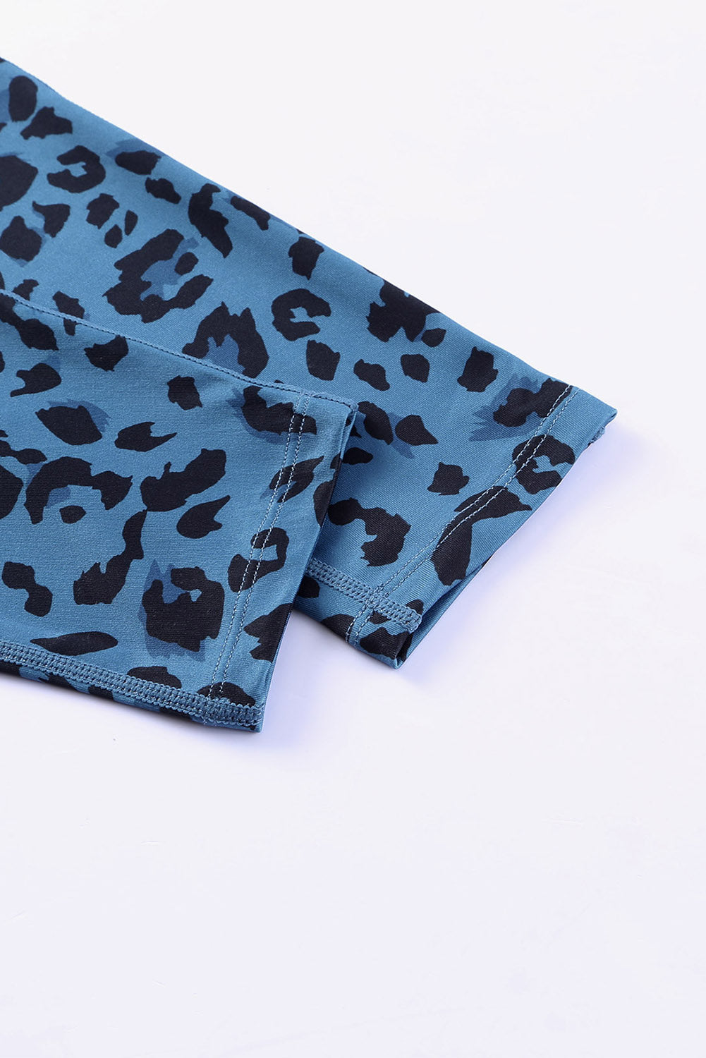 Leopard Print Wide Waistband Leggings - cas7m