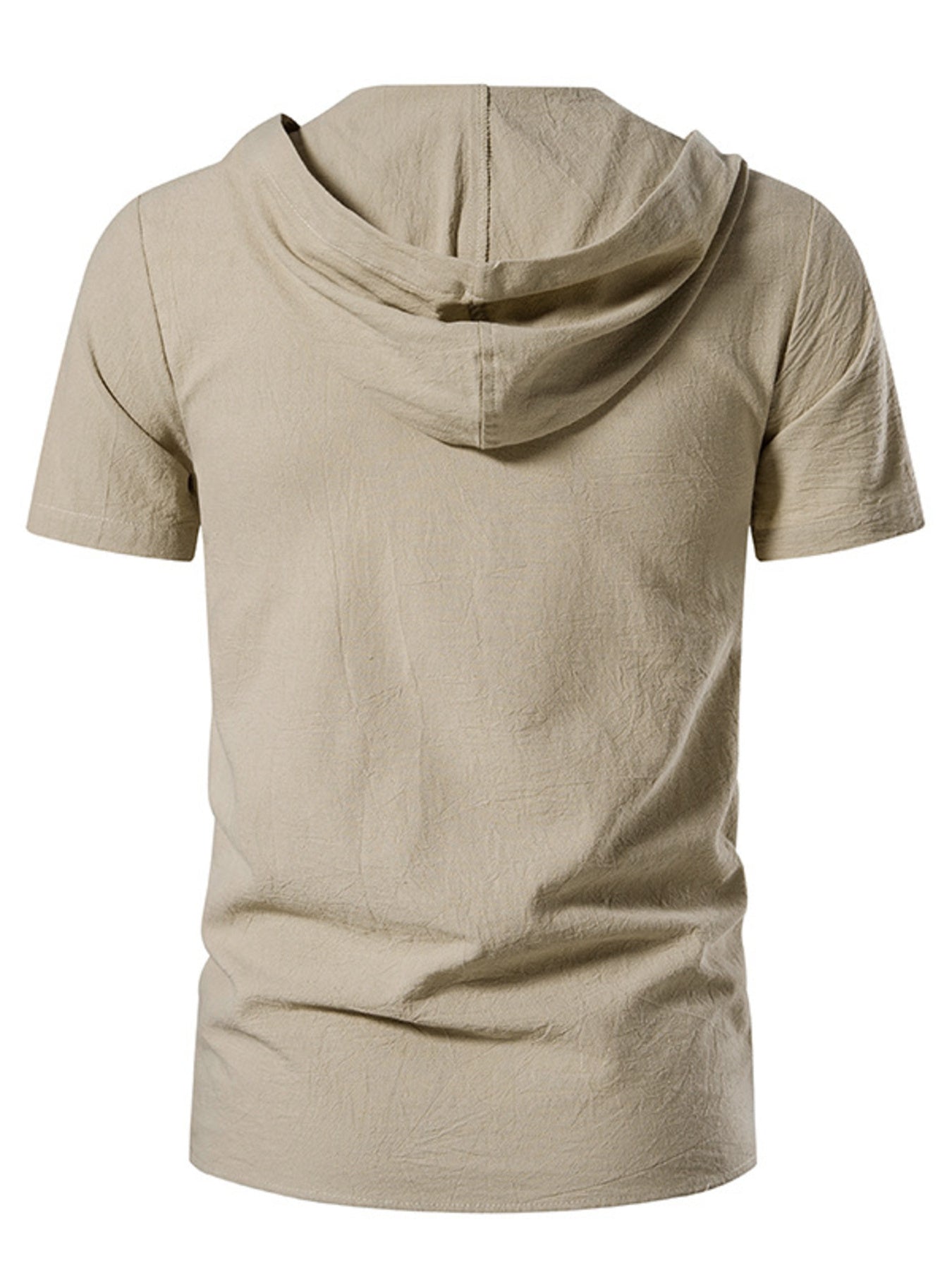 Men's Casual Lace-Up Hooded Top - cas7m