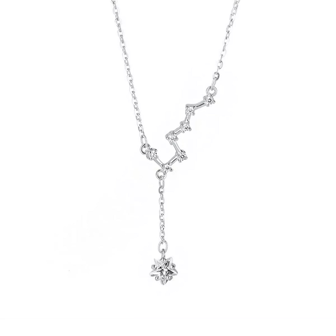 925 Sterling Silver Star Necklace - cas7m