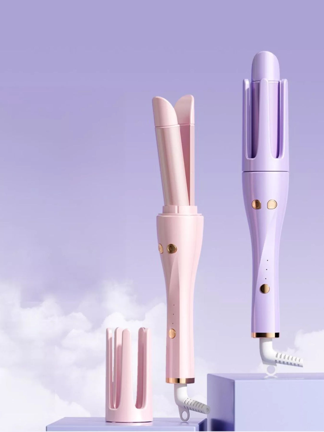 Automatic Rotating 2-in-1 Curling & Straightening Iron - cas7m