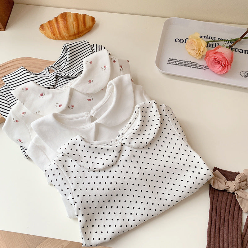 Baby Fashion Polka Dot Puffer Bodysuit - cas7m