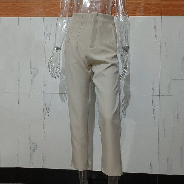 Women's Casual Fashion Straight Leg Pants - cas7m