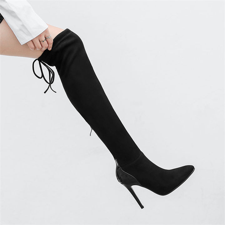 Knee-High Women's Stiletto Stretch Boots