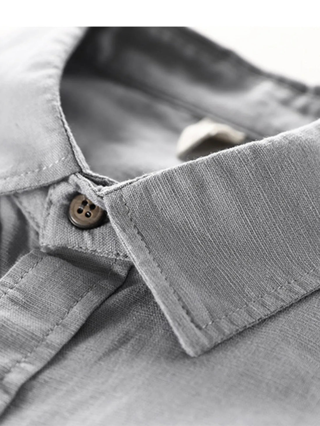 Men's Plus Size Button Up Long Sleeve Shirt - cas7m