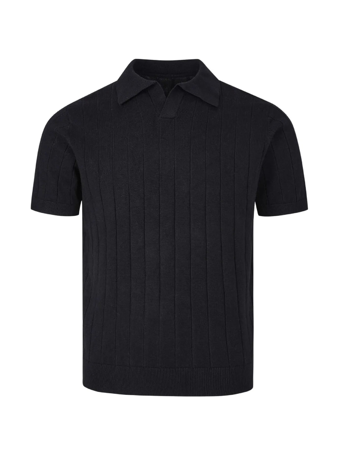 Men's Textured Knit Polo Shirt - cas7m