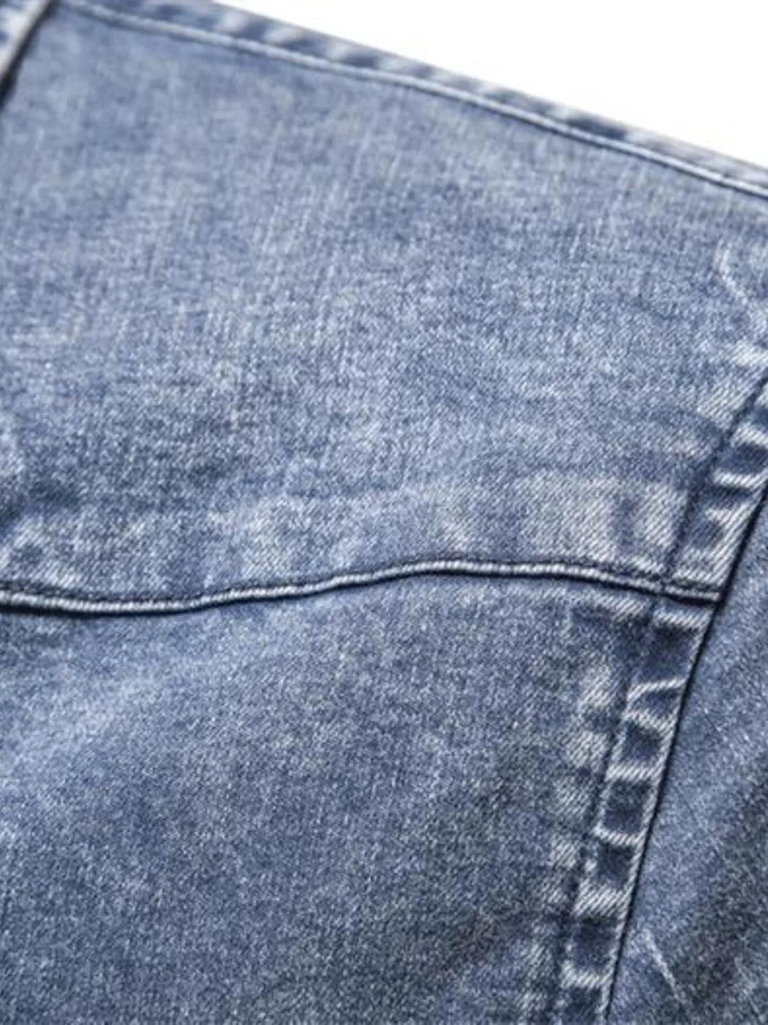 Men's Button Up Long Sleeve Denim Shirt - cas7m