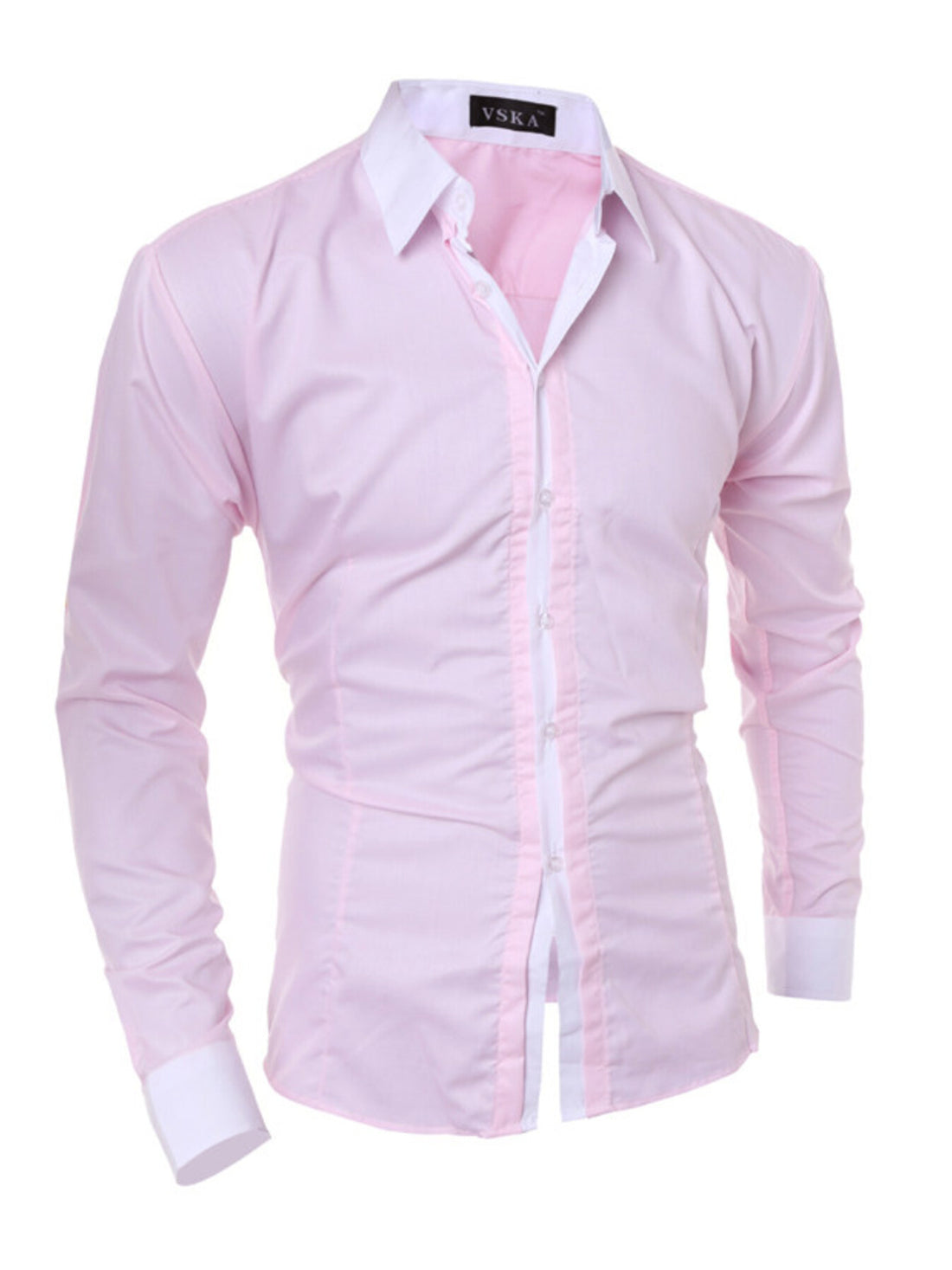Men's Slim Fit Long Sleeve Shirt - cas7m