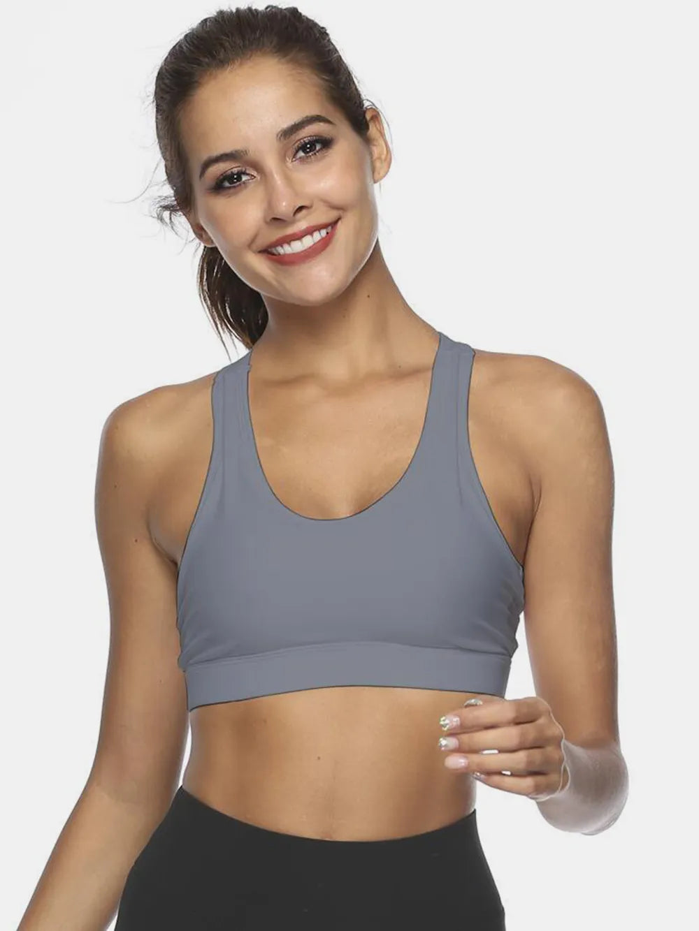 Cutout Scoop Neck Active Tank - cas7m