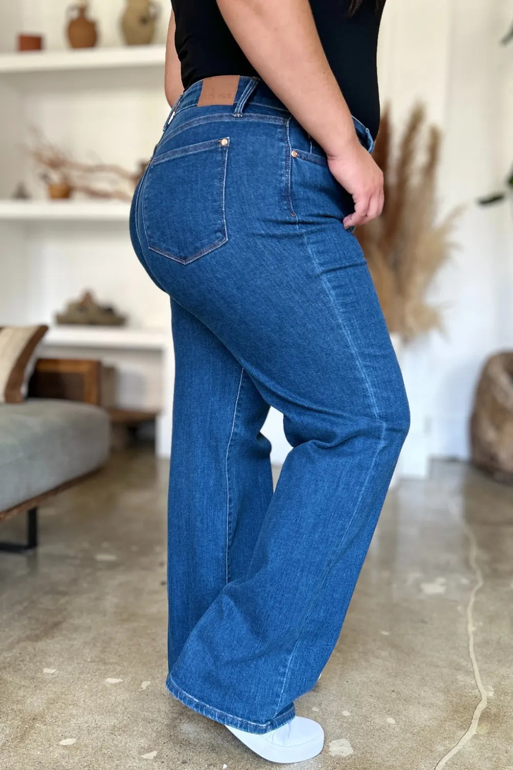 Judy Blue Full Size High Rise Straight Jeans - cas7m