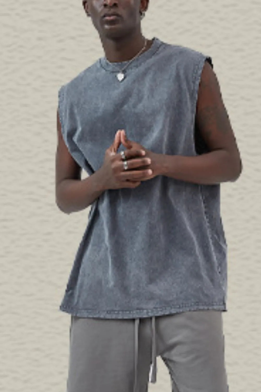 Men's Round Neck Tank - cas7m