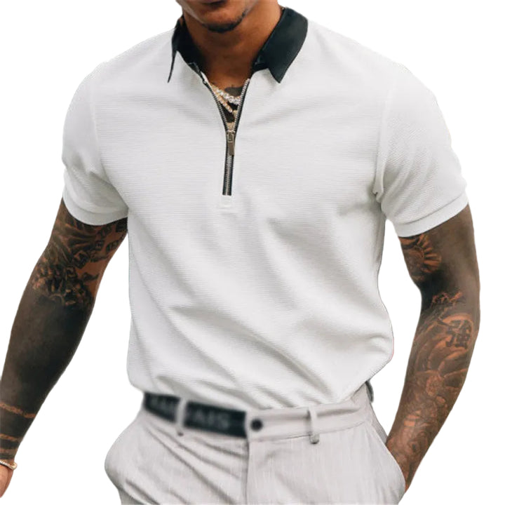 Polo Shirt Pure White Element Short Sleeve Men - cas7m