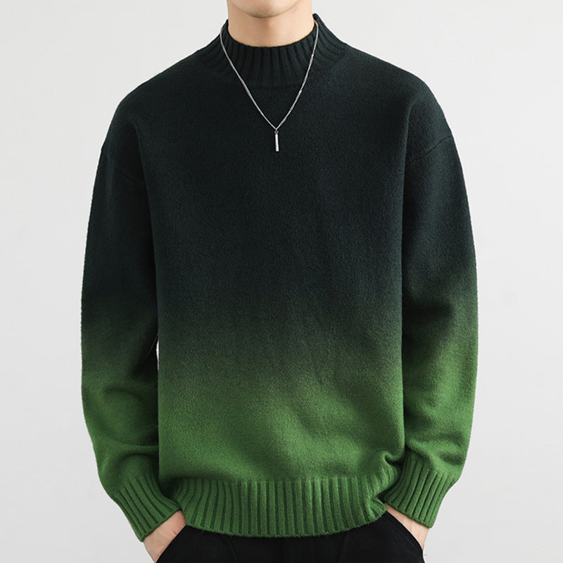 Fashion Personality Gradient Sweater Men - cas7m