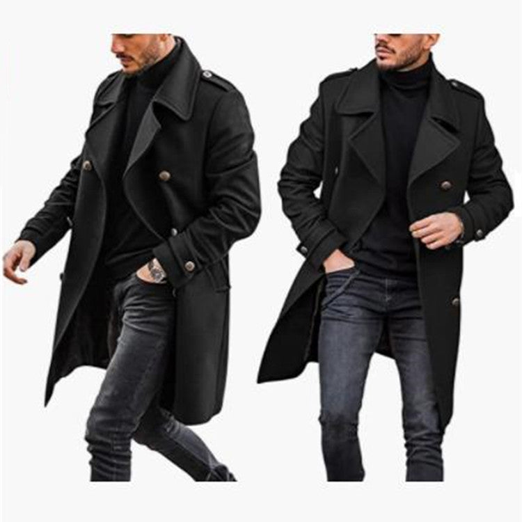 Woolen Men's Coat Autumn And Winter New Product Warm Padded Jacket - cas7m