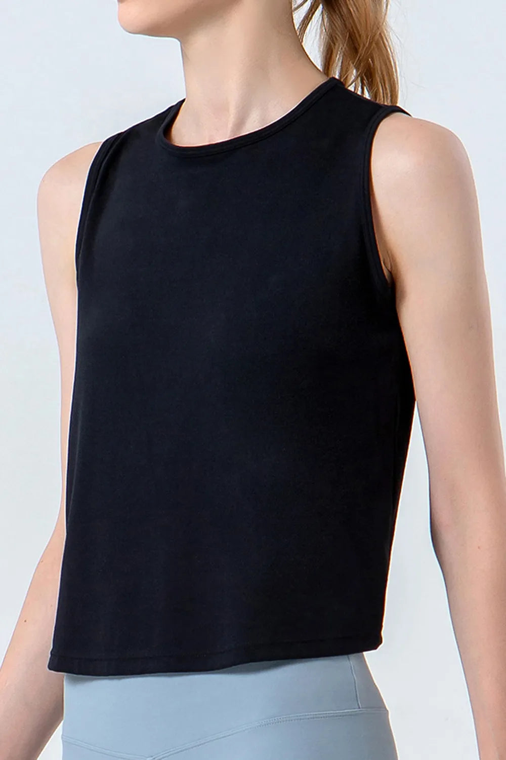 Round Neck Active Tank - cas7m