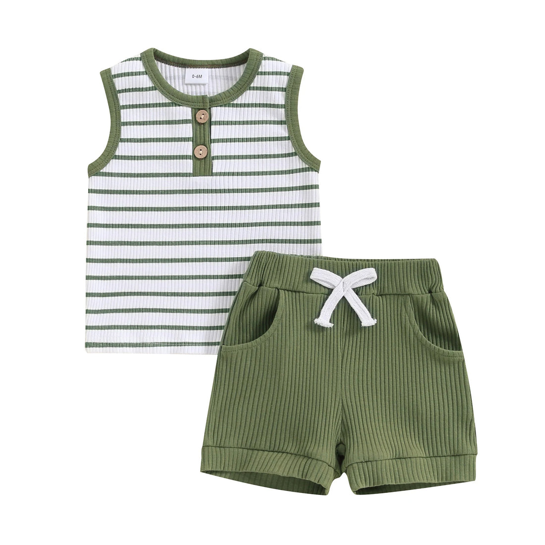 Boys' Fashion Round Neck Top Sports Shorts Suit - cas7m