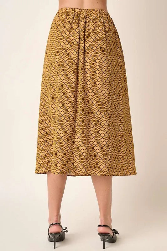 Mittoshop Printed Midi Skirt - cas7m