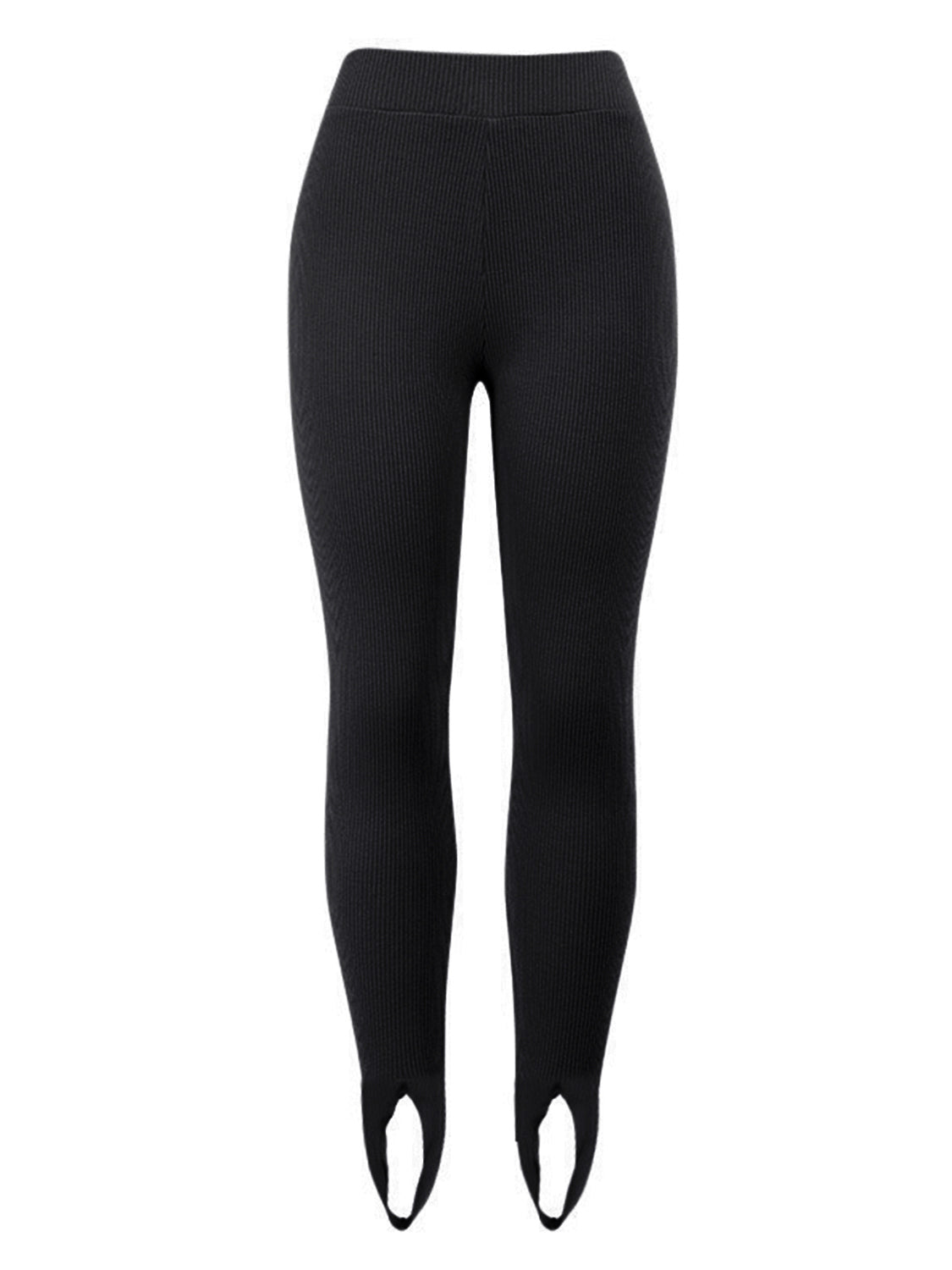 Ribbed Mid Waist Leggings - cas7m