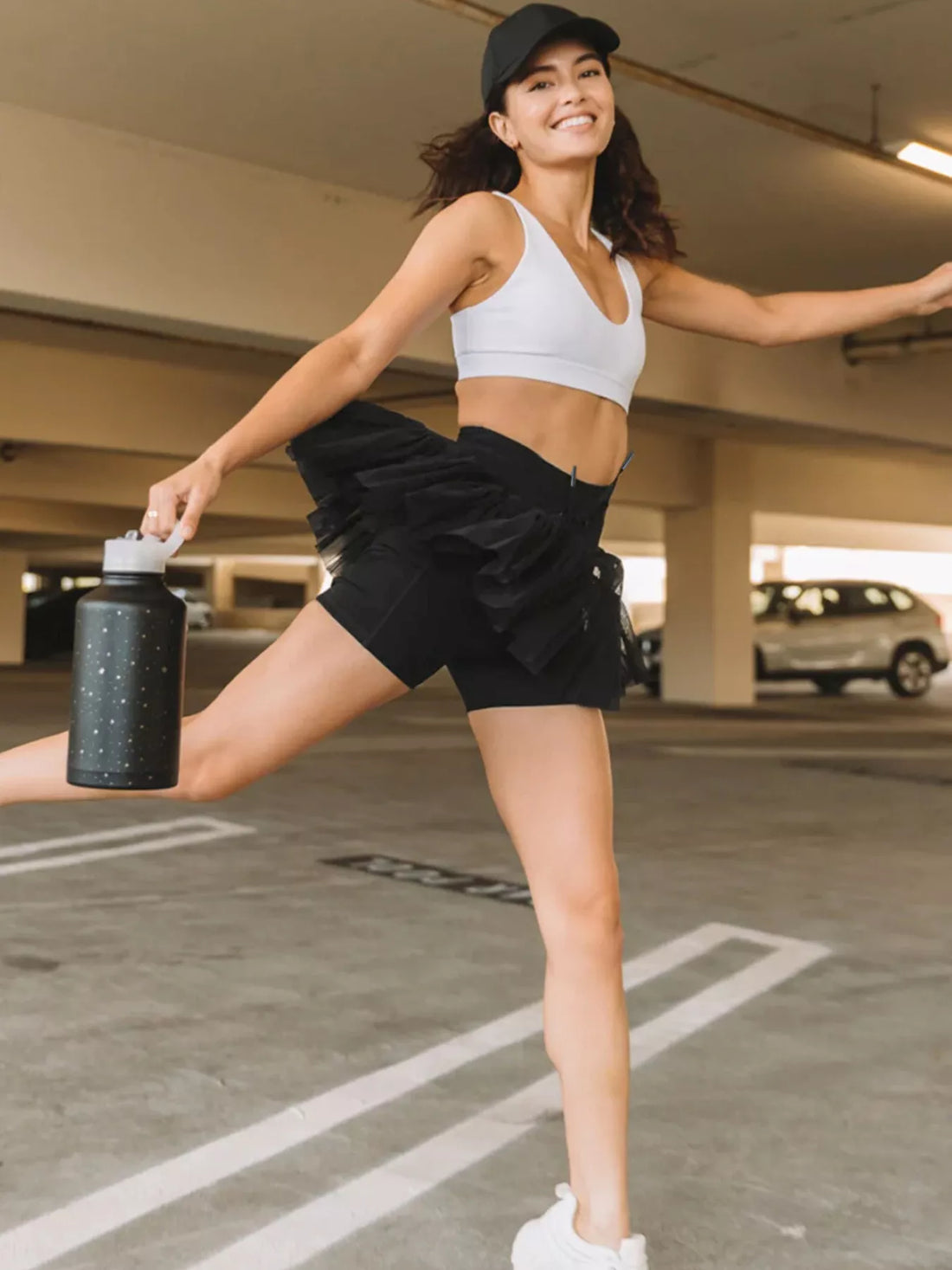 High Waist Skort with Pockets - cas7m