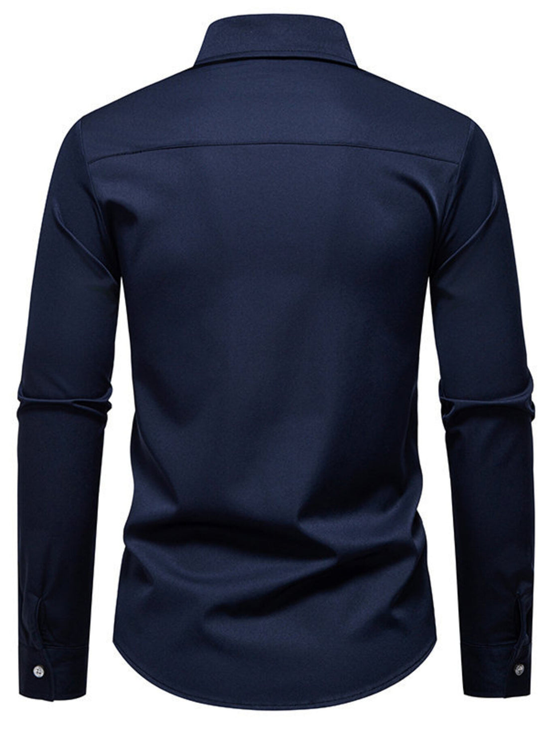 Men's Slim Fit Long Sleeve Shirt - cas7m