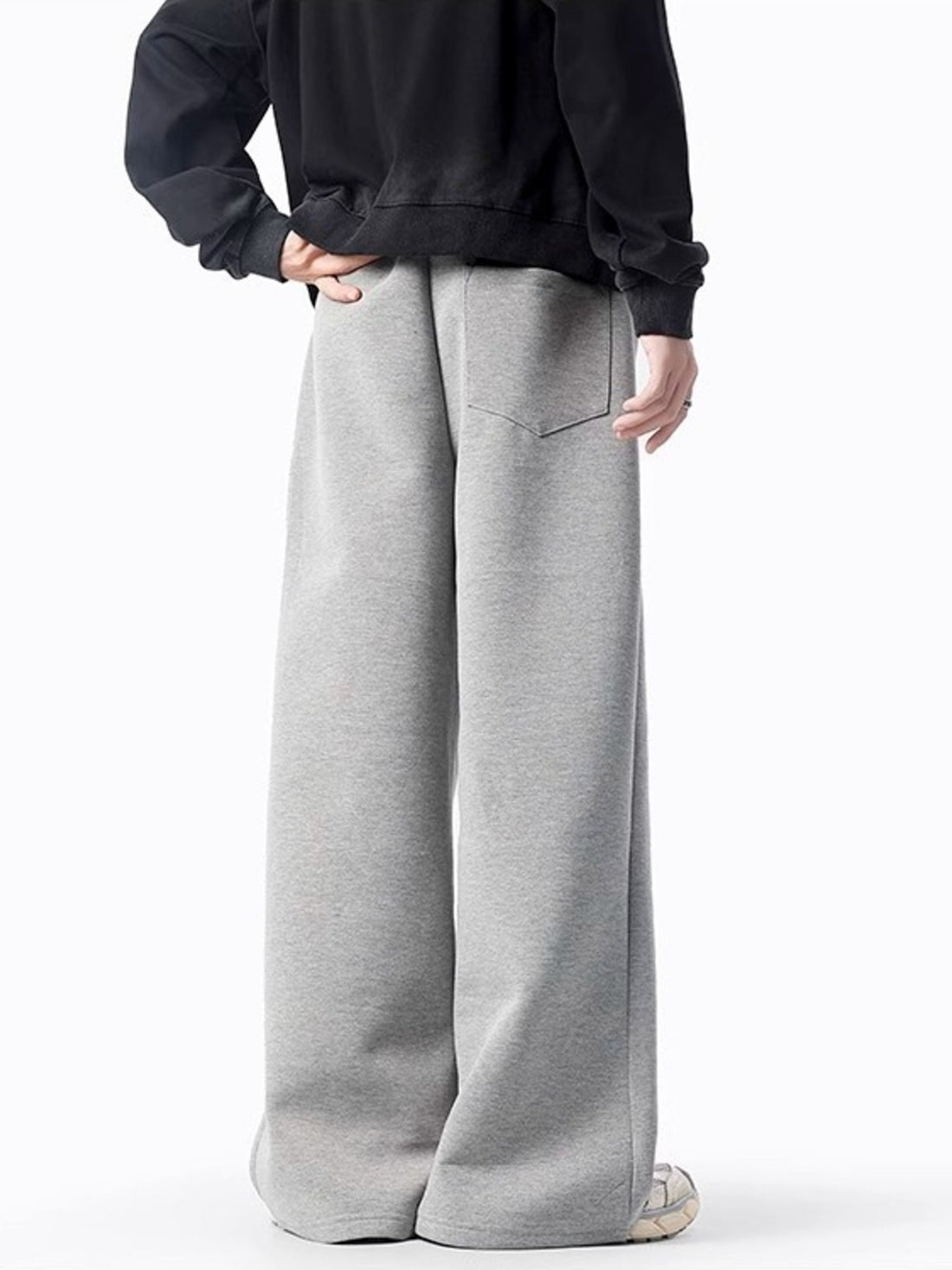 Men's Plus Size Casual Wide Leg Sweatpants - cas7m