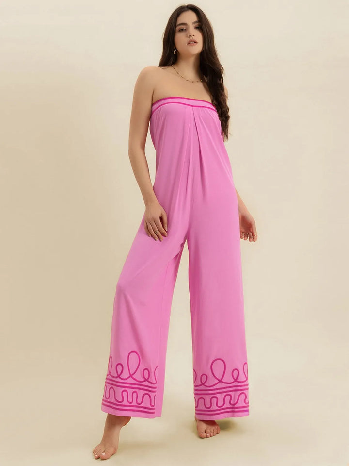 Wide Leg Tube Jumpsuit - cas7m