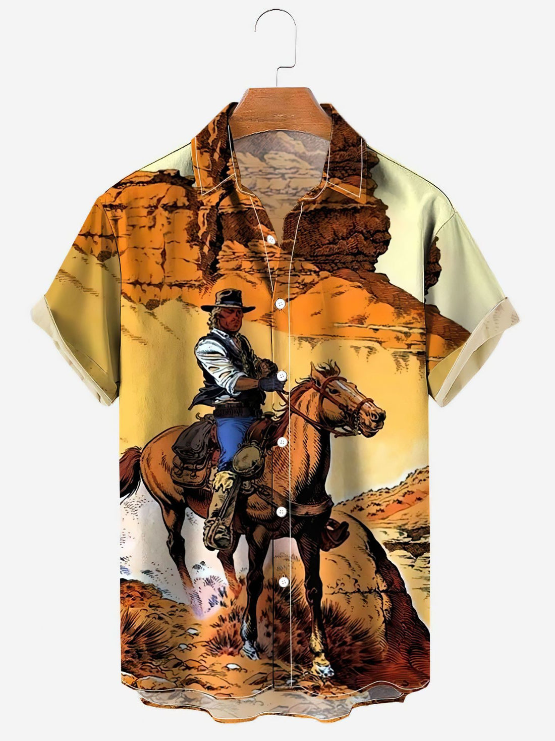 Men's Large Size 3D Digital Printed Short Sleeve Shirt - cas7m