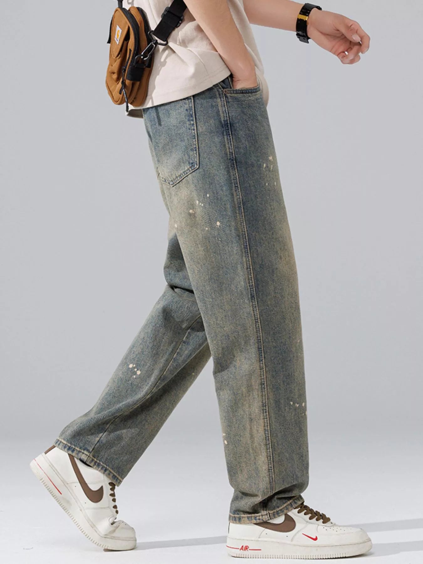 Men's Wide Leg Jeans - cas7m