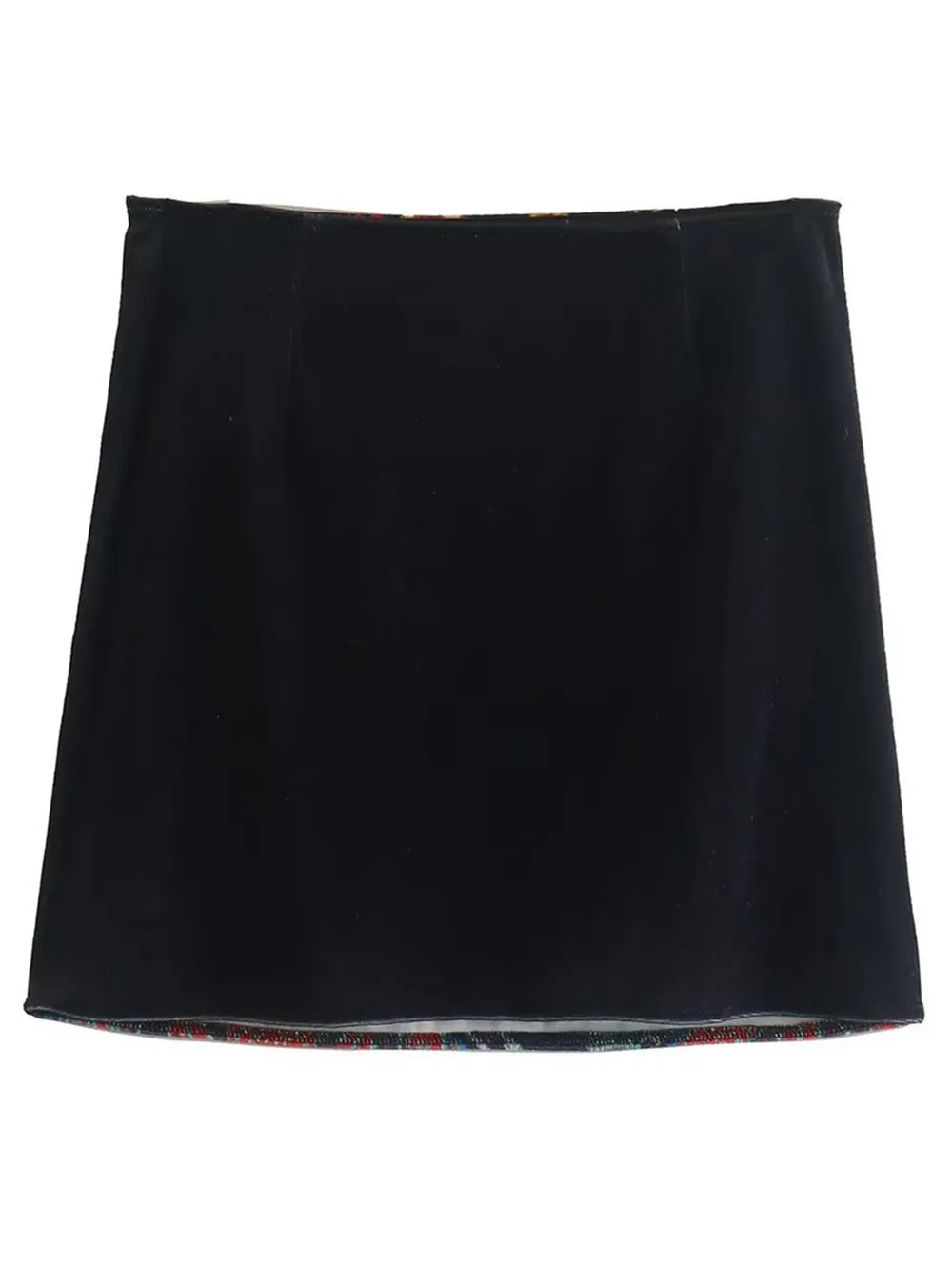 Printed Zip Mini Skirt - cas7m