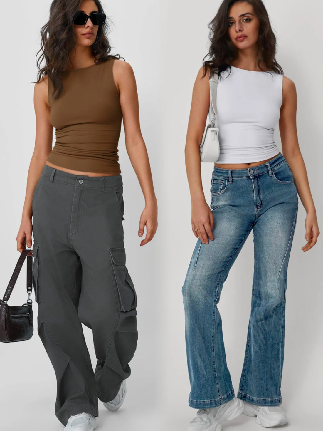 2 Piece Round Neck Tank - cas7m
