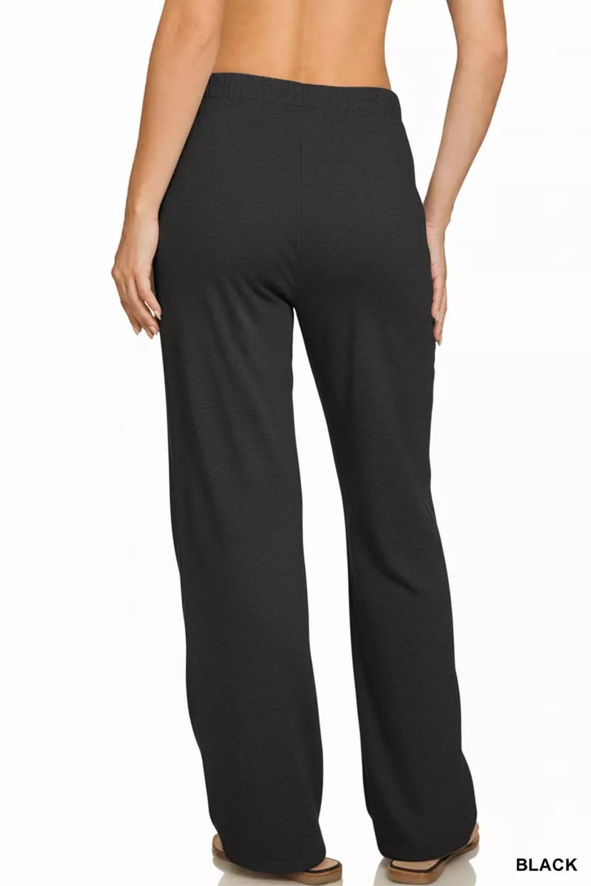 Zenana Fleece Sweatpant with Pockets - cas7m
