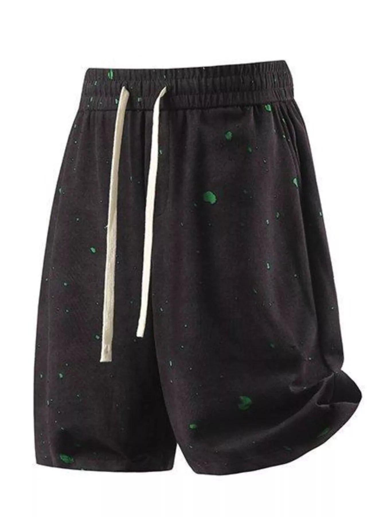Men's Plus Size Casual Drawstring Elastic Waist Shorts - cas7m