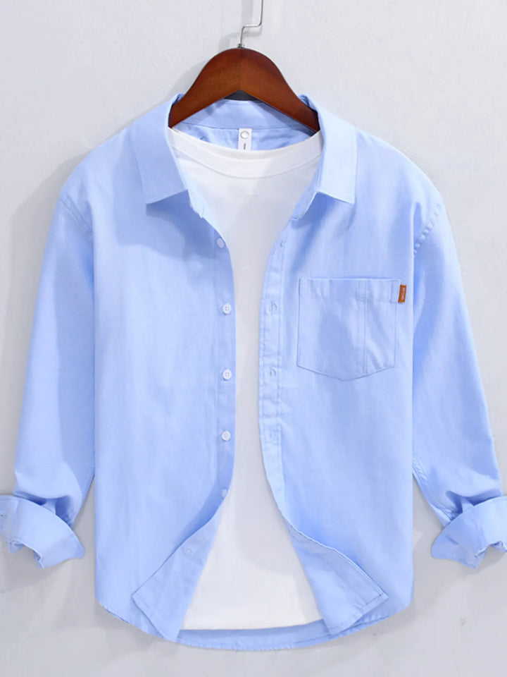 Men's Button Up Long Sleeve Shirt - cas7m