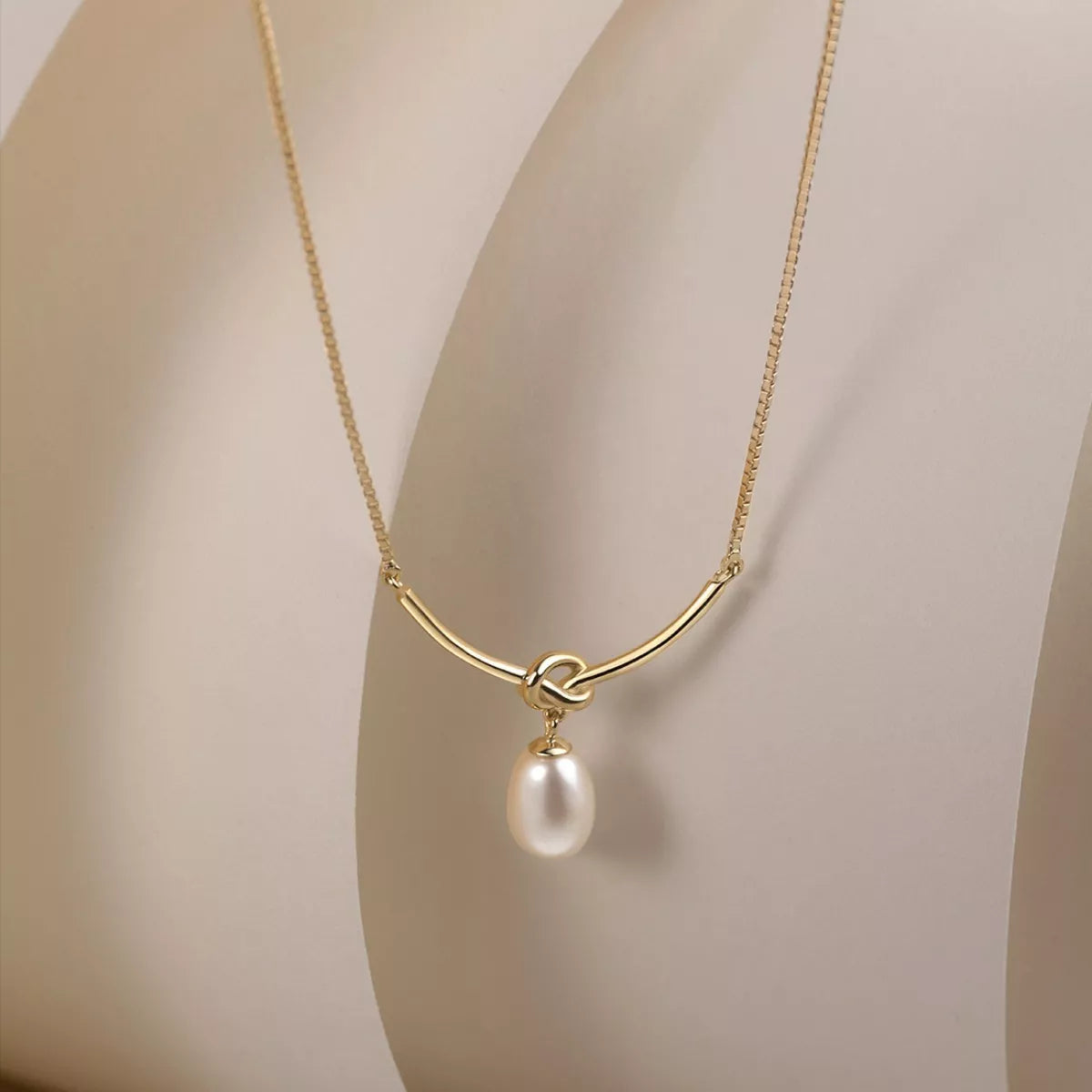 925 Sterling Silver Pearl Necklace - cas7m