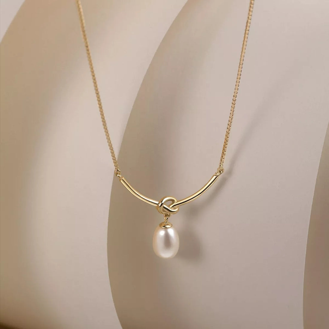925 Sterling Silver Pearl Necklace - cas7m