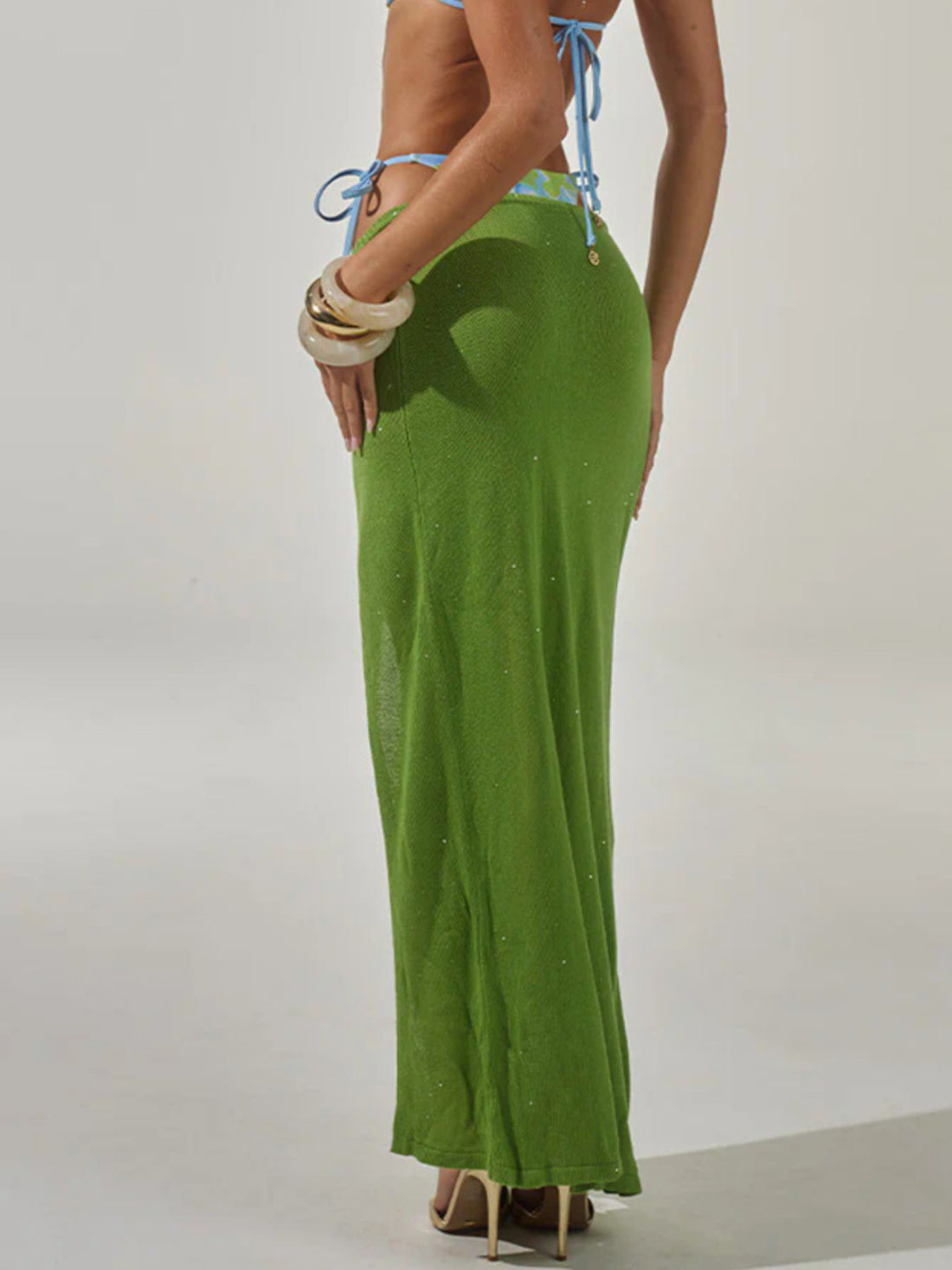 Split Maxi Sweater Skirt - cas7m
