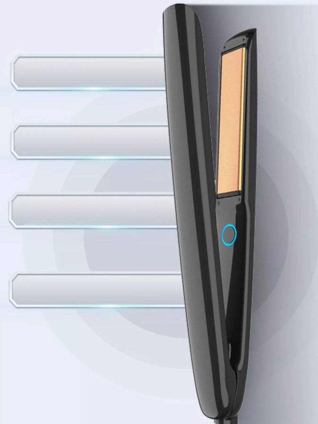 RapidHeat Pro Salon-Quality Hair Straightener – Safe & Chic Styling - cas7m