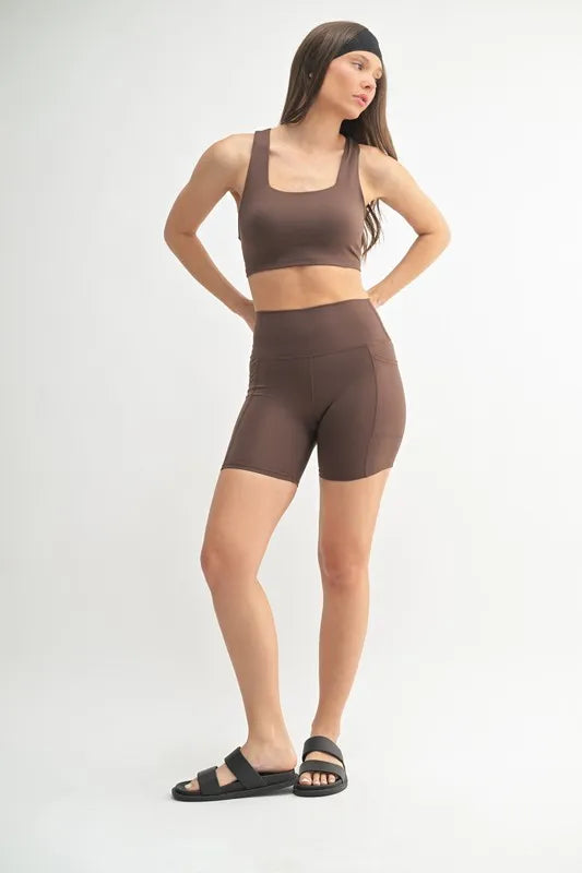 MONO B Venice Cloud Light Sculpt Biker Shorts - cas7m