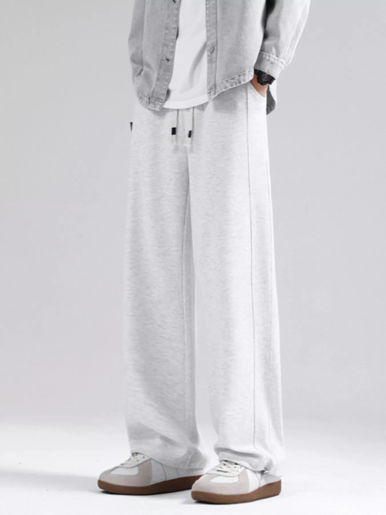 Men's Plus Size Loose Fit Drawstring Sweatpants - cas7m