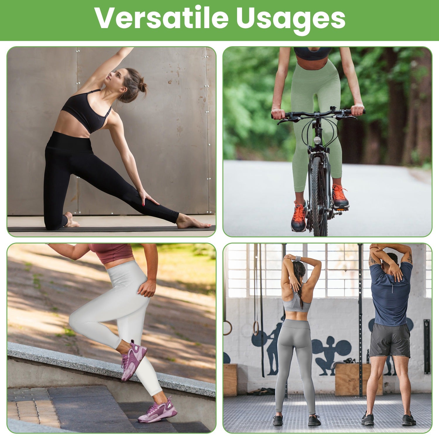 4 Sizes-5 Colors Option - 1Pc Women's High Waist Workout Leggings Tummy Control Compression Yoga Tight Pants Gym Pants Athletic Running Leggings With 25In Inseam No Front Seam - cas7m