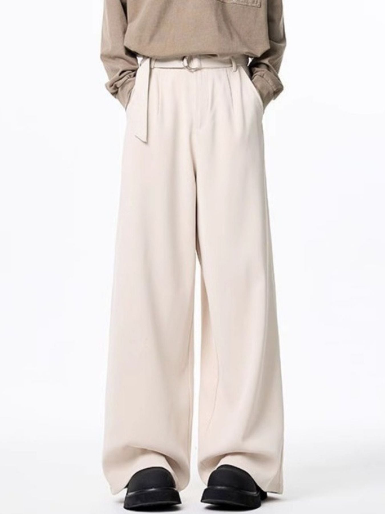 Men's Plus Size Wide Leg Casual Pants - cas7m