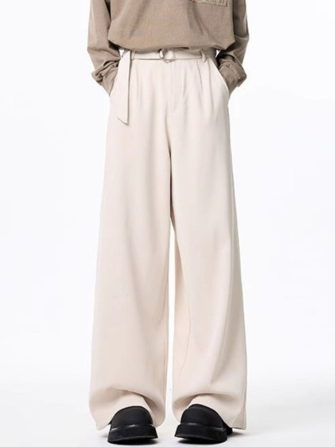 Men's Plus Size Wide Leg Casual Pants - cas7m