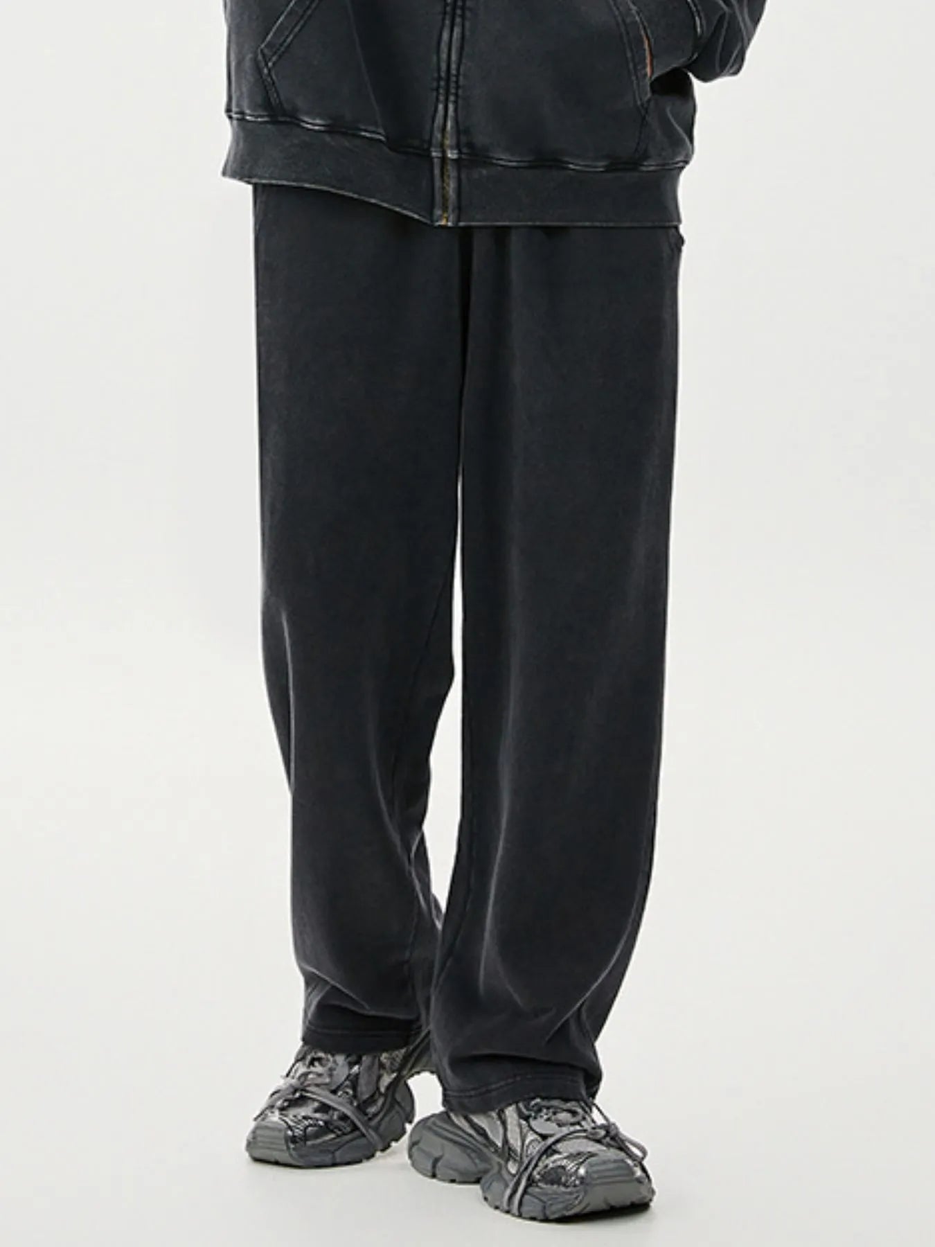 Men's Washed Relaxed Fit Sweatpants - cas7m