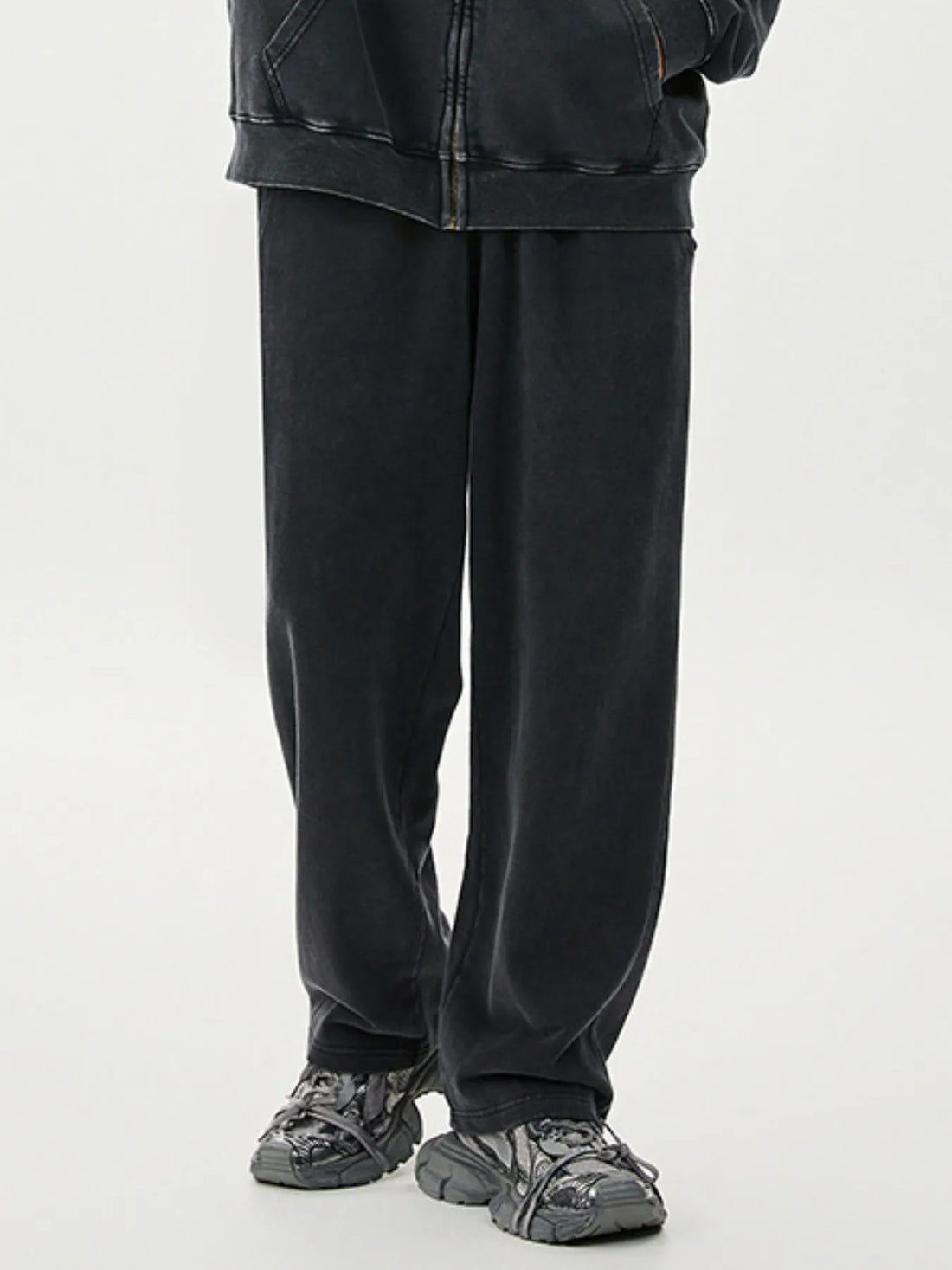 Men's Washed Relaxed Fit Sweatpants - cas7m