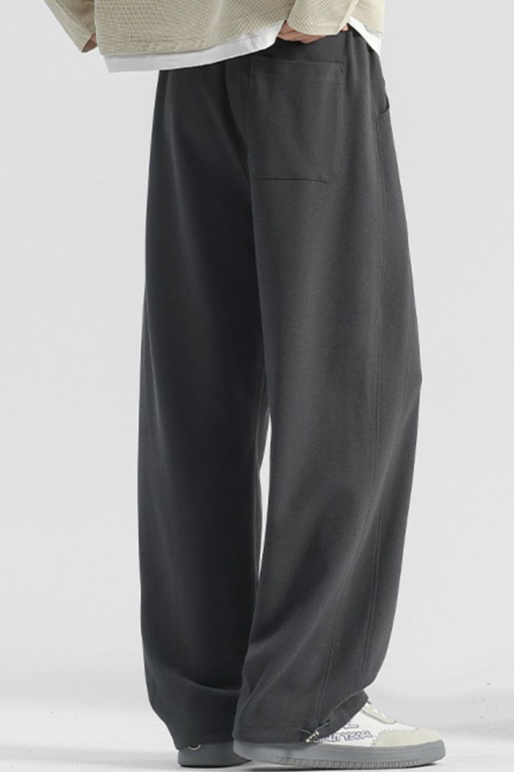Men's Plus Size Casual Loose Fit Drawstring Sweatpants - cas7m