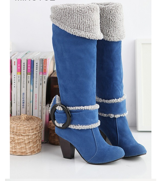 Women's High Heeled Knee-High Boots