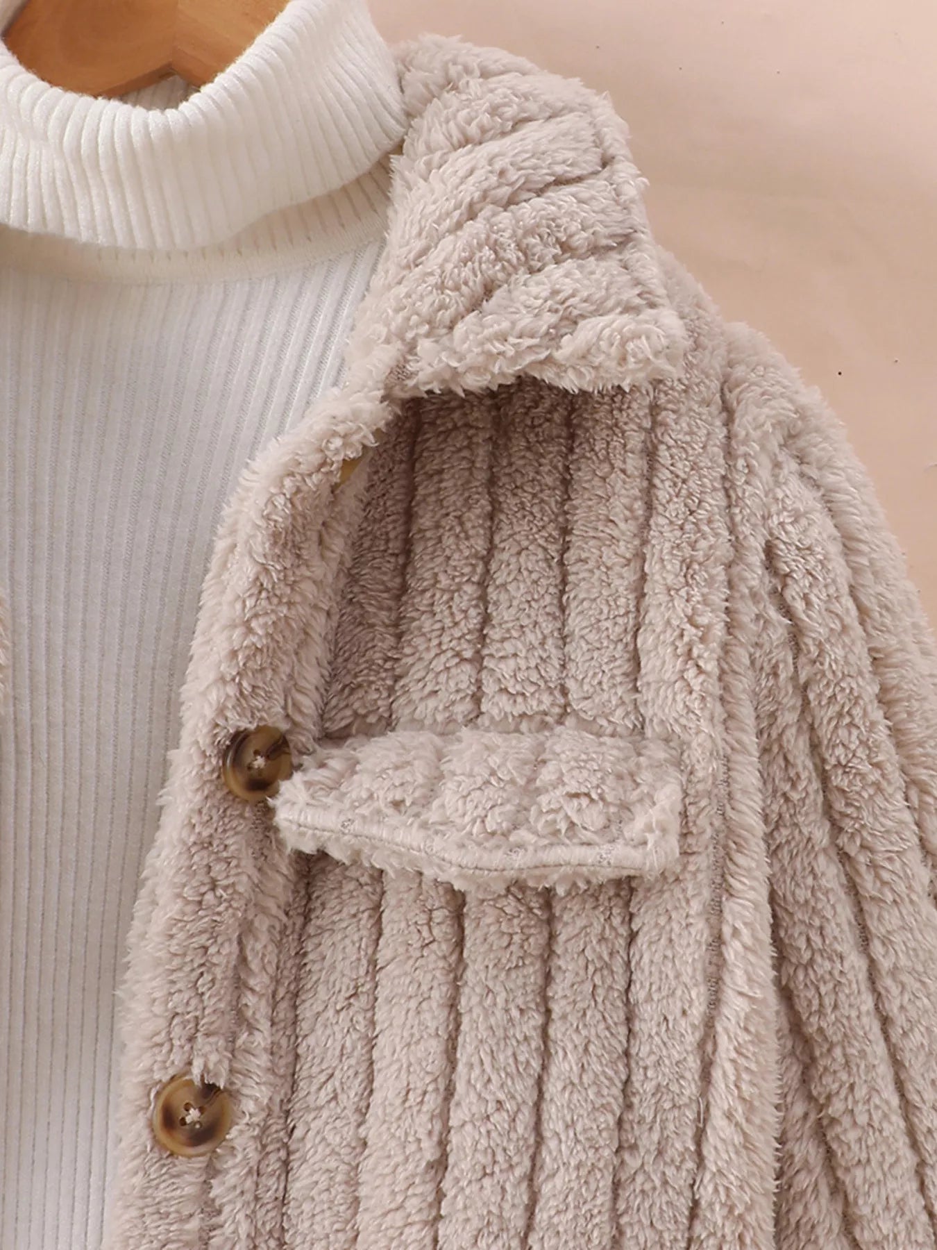 Children's Cozy Fleece Button-Down Jacket - cas7m
